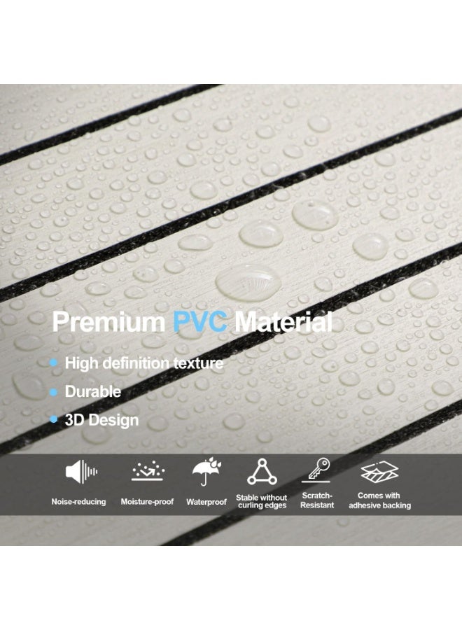 رات سو لوح حائط ثلاثي الأبعاد بتصميم أخشاب بحجم 300 سم × 40 سم، مقاوم للماء من مادة PVC ذاتية اللصق، عازل للصوت، ملصق حائط، غطاء حائط لتزيين المنزل، غرفة المعيشة، غرفة النوم - Image 5